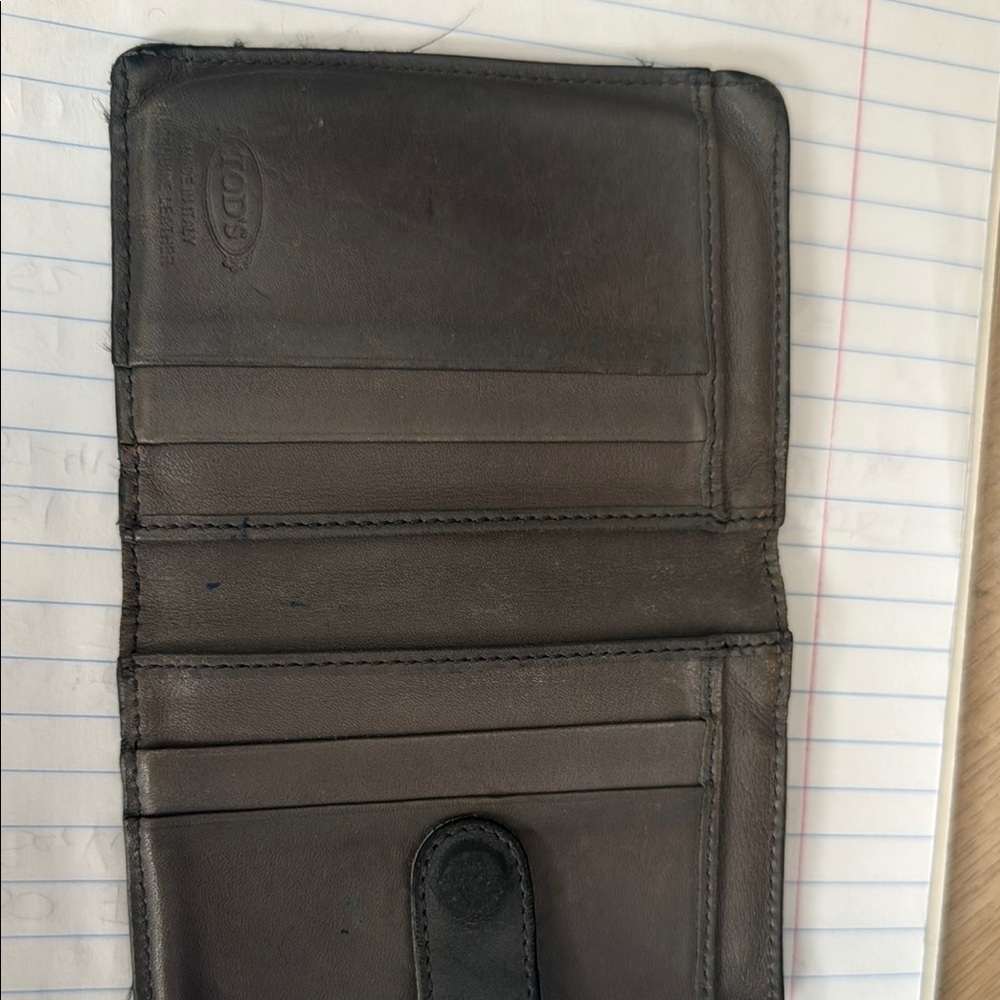 Tod'S Men's grey Leather Wallet